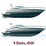 49 footer fiberglass yacht