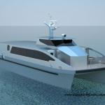 18 m 90 pax Aluminum Catamaran Boat-