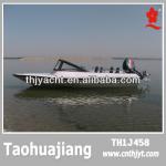 THJ458 Small speed boat with outboard engine-