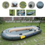 Fisherman&#39;s four-person rubber boats fishing boat inflatable boat / long bracket / T18 marine electric propulsion suit