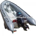 frp rigid hull inflatable boat with high speed