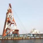 Sand Compaction Piling Barge-