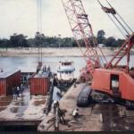 Manitowac 150 Ton Crawler Crane On Barges