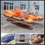 2013 new style inflatable rib fishing boat with PVC or Hypalon material for sale-HLB520 rib boat