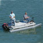 Brand New 13.9 ft Two Person Professional Pontoon Fishing Boat-