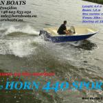 Motorboat fishing boat Horn 440 Sport New 4,4m