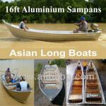 16ft Aluminium Sampans ~ Asian Long Boats ~ Aluminium Boats