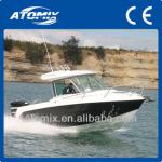 6 meter Fiberglass power boat with outboard engine (600 Hard Top Fisherman)