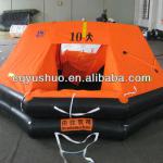 10 Person SOLAS Approvaled Throw-overboard Inflatable Life Raft-
