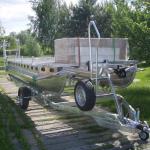 a kit to assemble aluminum pontoon boat