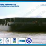 Steel deck barge