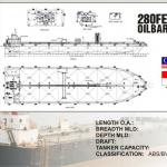 280f ft oil barge-