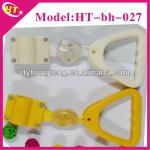 Yellow safety handles for subway parts-