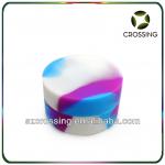 Newest and colorful silicone jars dab wax container with lid-soft silicone container