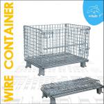folding wire metal storage wire container