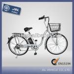 JSL cheap lady ebike 26&quot; steel e bicycle with lithium battery
