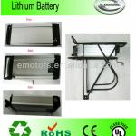 48V10Ah or 36V14Ah lithium ion battery rear rack for 500w electric mortor-