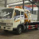 FAW Sliding Platform Recovery Truck With Crane