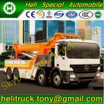 40DZ BENZ 8X4 diesel white flatheaded Rotator Tow Truck (Emission: Euro 2, Euro 3, Euro 4; Capacity: 40 tons; Color: Optional)