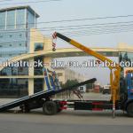 dongfeng DLK wrecker truck with crane 3tons