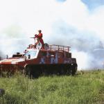 tracked forest fire fighting vehicle