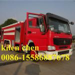 SINO HOWO 6x4 266hp water tank-foam fire fighting truck-zz1257