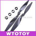 High quality 1470 14X7&#39;&#39; Carbon fiber CW/CCW propeller for QuadCoptor-1470