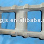 Railway parts, 3 holes Interval iron-