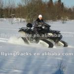 rubber track conversion system for snow vehicle