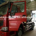 4x2 howo concrete mixer truck , 6m3-