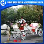 New style Hi-Q white wedding horse carriage wedding carriage manufacturer