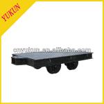 Low voltage electrical flat car with rail in coal mine