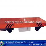 electric platform car with rail for mining-