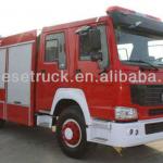 2013 336 howo red fire fighting trucks for sale in europe-howo
