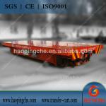 Curved-rail trailer with steel wheel