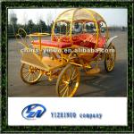 Cinderella horse carriage horse drawn carriage/ golden pumpkin horse carriage for wedding