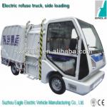 Electric garbage truck, side loading, EG6042X,72V/6.3KW,Loading Capacity 1500kgs, CE