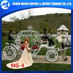 Beautiful romantic princess horse carriage princess carriage