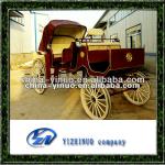 fashionable tourism horse cart for sale 4 steel wheel carriage for trip