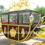 Royal horse carriage with comfortable seat