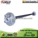 Light yacht Trailer axle hub complete-trailer non-braked axle assembly