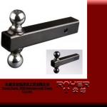 black powder -coated two ball Hitch Ball Mount