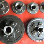 Trailer part for brake drum and hub