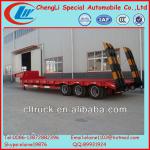 3-axle low bed trailer, low bed semi trailer, low bed truck trailer-CLW9390TDP