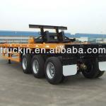 3 / 2 Axles 40FT Flatbed / Low Bed Container Transport Semi Trailer