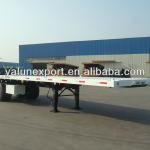 40 feet 2 axle container flatbed semi-trailer with bogie suspension
