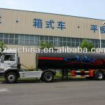 2010 Export to Saudi Arabia -- 32000L Carbon steel (rear two FUWA axles) asphalt tank semi trailer