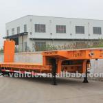 3 axles gooseneck lowbed semi trailer with ramps (JHP9402TDP)