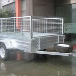 8X5hot dip galvanized cage trailer