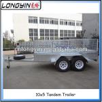 10X5 tandem axle trailer with mesh cage-LY-CT85A